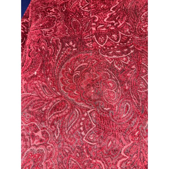 Vintage Two Star Dog Tapestry Paisley Blazer Jacket Women's Size Small Academia - Picture 6 of 6